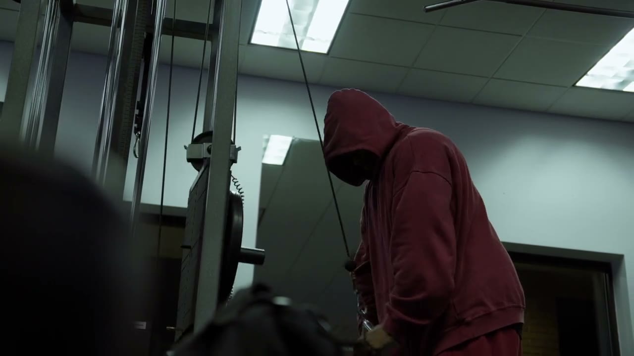 Cinematic gym footage